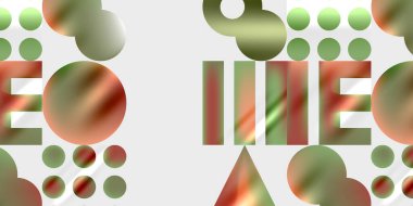 Basit şekiller - daireler, üçgenler, dikdörtgenler soyut arka plan. Duvar Kağıdı, Sancak, Arkaplan, Kart, Kitap İllüstrasyonu, İniş Sayfası