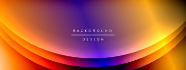 Parlak gökkuşağı stili renk eğrisi ve yuvarlak çizgi arkaplanı. Vector Illustration Duvar kağıdı, bayrak, illüstrasyon, iniş sayfası