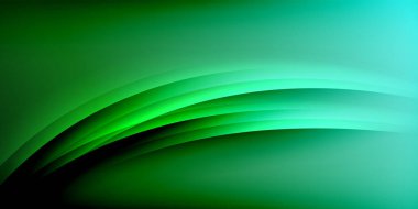 Gölge çizgileri olan etkileyici bir poster. Özellikler teknolojisi, minimalist ve iş temaları, parlak canlı renk şemaları