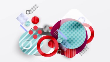 Soyut arkaplan - pürüzsüz eğimleri ve şeffaflığı olan katmanlı geometrik şekiller