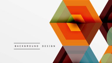 Altıgenler tasarımı geometrik soyut arkaplan