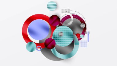 Soyut arkaplan - pürüzsüz eğimleri ve şeffaflığı olan katmanlı geometrik şekiller