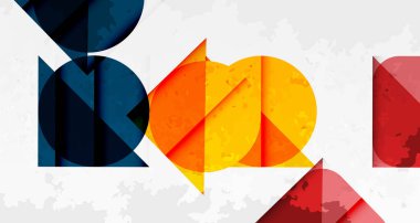 Çemberler, kareler ve çizgilerle geometrik arkaplandaki tahıllı leke dokusu. Duvar Kağıdı, Sancak, Arkaplan, Kart, Kitap İllüstrasyonu, İniş Sayfası