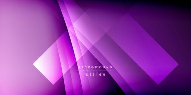 Gölge çizgileri olan etkileyici bir poster. Özellikler teknolojisi, minimalist ve iş temaları, parlak canlı renk şemaları