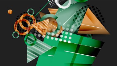 Renkli gradyanlı soyut arkaplan geometrik tasarımı