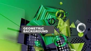 Yaratıcı üçgenler ve daireler bileşimi