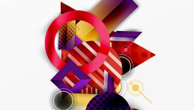 Dinamik karmaşık geometrik soyut arkaplan