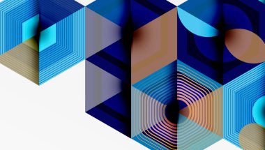 Altıgenler tasarımı geometrik soyut arkaplan