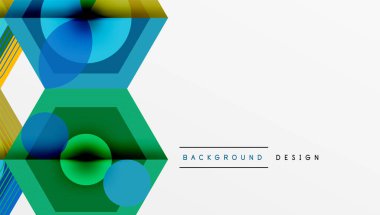 Altıgenler tasarımı geometrik soyut arkaplan