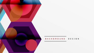 Yaratıcı altıgenler geometrik şekiller tasarımı