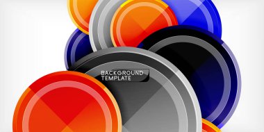 Geometrik tasarım arka plan - daireler