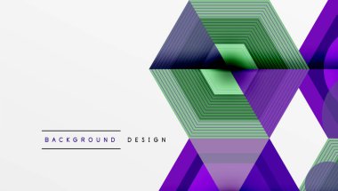 Yaratıcı altıgenler geometrik şekiller tasarımı