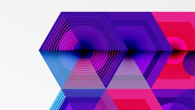 Altıgenler, elmas desenleri. Geometrik tekrarlayan altıgen arkaplan