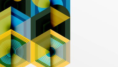 Altıgenler tasarımı geometrik soyut arkaplan