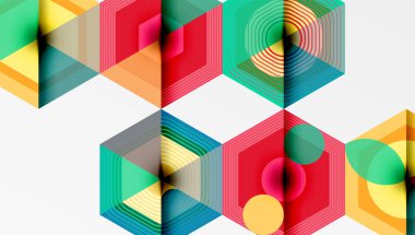 Altıgenler, elmas desenleri. Geometrik tekrarlayan altıgen arkaplan