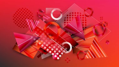 Yaratıcı üçgenler ve daireler bileşimi