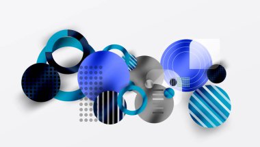 Soyut arkaplan - pürüzsüz eğimleri ve şeffaflığı olan katmanlı geometrik şekiller