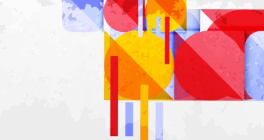 Çemberler, kareler ve çizgilerle geometrik arkaplandaki tahıllı leke dokusu. Duvar Kağıdı, Sancak, Arkaplan, Kart, Kitap İllüstrasyonu, İniş Sayfası