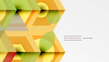 Yaratıcı altıgenler geometrik şekiller tasarımı