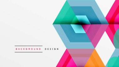 Yaratıcı altıgenler geometrik şekiller tasarımı