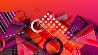 Renkli gradyanlı soyut arkaplan geometrik tasarımı