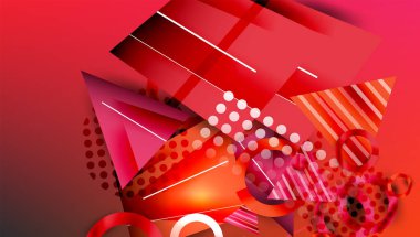 Yaratıcı üçgenler ve daireler bileşimi