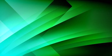 Gölge çizgileri olan etkileyici bir poster. Özellikler teknolojisi, minimalist ve iş temaları, parlak canlı renk şemaları