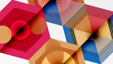 Yaratıcı altıgenler geometrik şekiller tasarımı