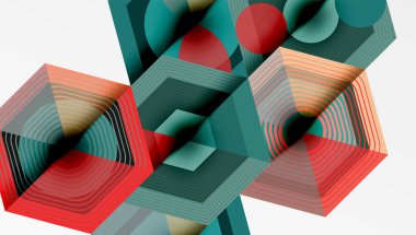 Altıgenler, elmas desenleri. Geometrik tekrarlayan altıgen arkaplan