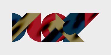 Dinamik geometrik bir kompozisyonda daireler, çizgiler ve üçgenler içeren modern soyut bir arkaplan. Tarz, teknoloji veya yaratıcı temalı tasarımlar için mükemmel.