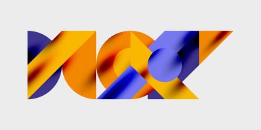 Dairelerin, yarım dairelerin ve parlak efektli ve düzgün eğimli üçgenlerin detaylı bileşimi. Yaratıcı ve teknolojiden ilham alan projeler için parlak ve modern bir vektör tasarımı