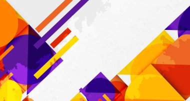 Çemberler, kareler ve çizgilerle geometrik arkaplandaki tahıllı leke dokusu. Duvar Kağıdı, Sancak, Arkaplan, Kart, Kitap İllüstrasyonu, İniş Sayfası