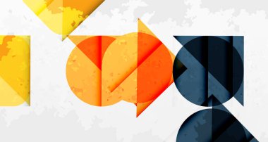 Kareler, daireler, üçgenler ve kumlu, gürültülü doku. Duvar Kağıdı, Sancak, Arkaplan, Kart, Kitap İllüstrasyonu, İniş Sayfası