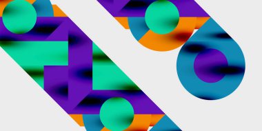 Hareketli soyut arka plan daireleri pürüzsüz gradyanlarla dinamik ve modern bir tasarım yaratıyor. Yaratıcı, teknolojik veya çağdaş temalı projeler için ideal