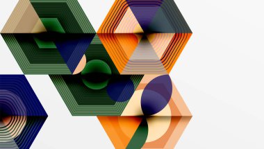 Yaratıcı altıgenler geometrik şekiller tasarımı