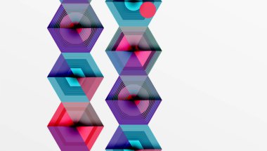 Yaratıcı altıgenler geometrik şekiller tasarımı