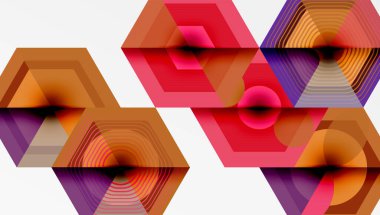 Altıgenler tasarımı geometrik soyut arkaplan