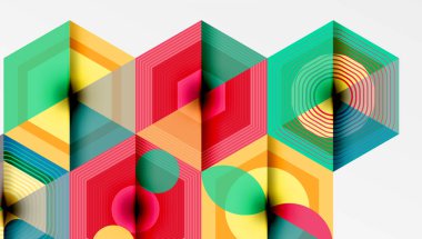 Altıgenler, elmas desenleri. Geometrik tekrarlayan altıgen arkaplan