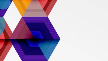 Yaratıcı altıgenler geometrik şekiller tasarımı