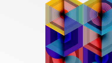 Yaratıcı altıgenler geometrik şekiller tasarımı