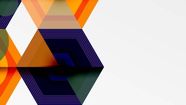 Yaratıcı altıgenler geometrik şekiller tasarımı