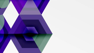 Yaratıcı altıgenler geometrik şekiller tasarımı