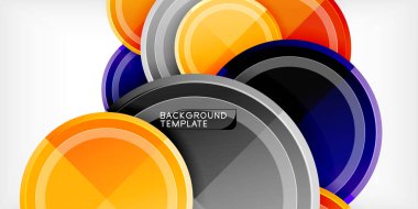 Minimum geometrik soyut arkaplan. Çember üçgen tasarımı