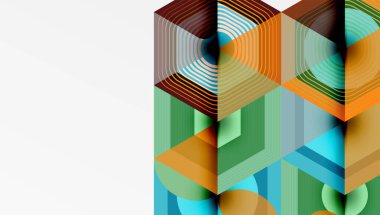 Altıgenler tasarımı geometrik soyut arkaplan