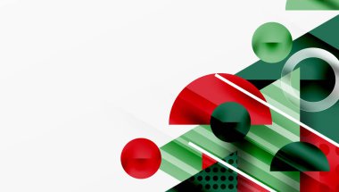 Modern geometrik arkaplan - düzgün eğimli ve yarı şeffaf üçgenler üst üste biniyor