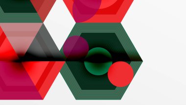 Yaratıcı altıgenler geometrik şekiller tasarımı