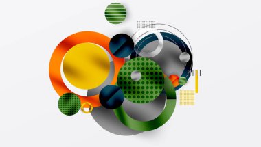 Soyut arkaplan - pürüzsüz eğimleri ve şeffaflığı olan katmanlı geometrik şekiller