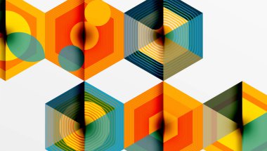 Altıgenler, elmas desenleri. Geometrik tekrarlayan altıgen arkaplan