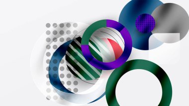 Soyut arkaplan - pürüzsüz eğimleri ve şeffaflığı olan katmanlı geometrik şekiller