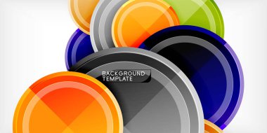 Minimum geometrik soyut arkaplan. Çember üçgen tasarımı